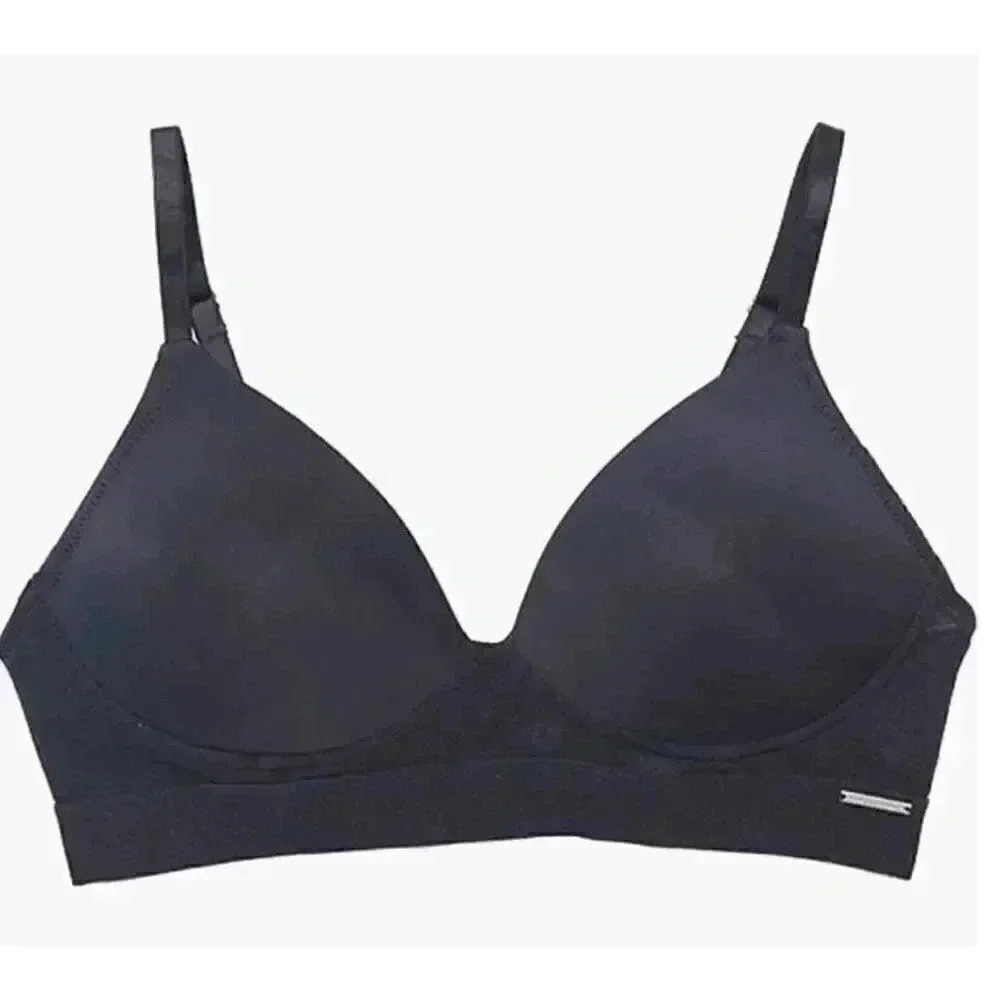 Vince Camuto Women's Wire-Free Soft Cup Bra, Black, 36C